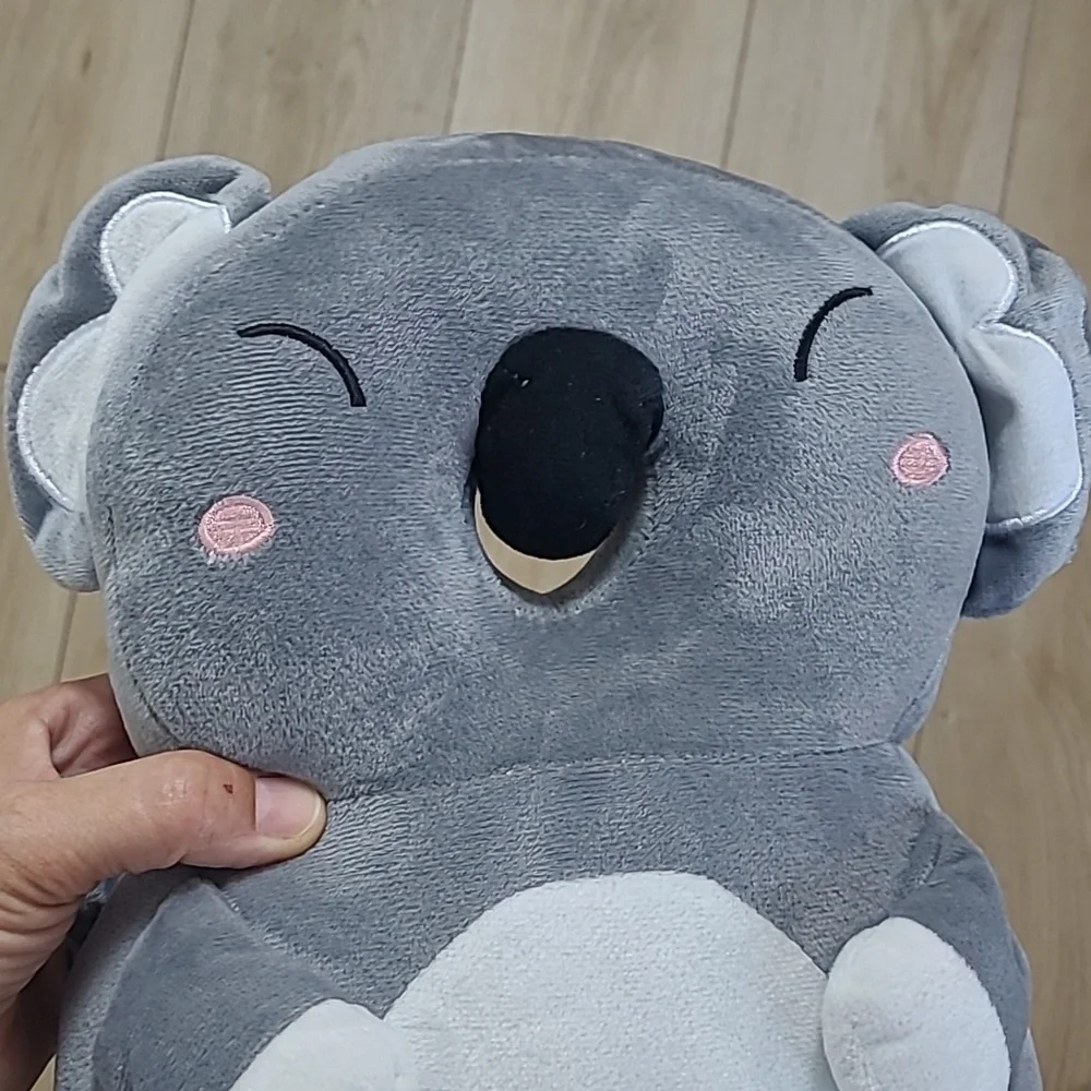 Gray Koala Plush Head Orotector for Kids That Learning To Walk One Size